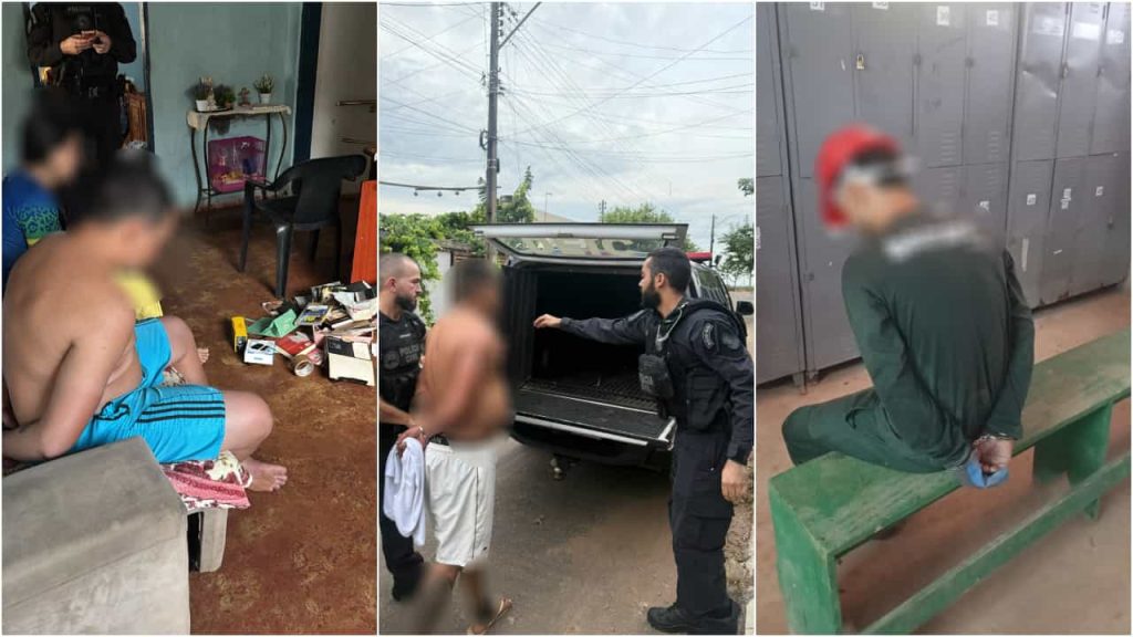 Suspeitos presos durante operação de tráfico de drogas